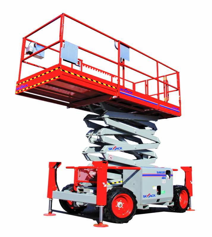 Boom lift for signage installation
